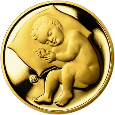 Náhled Reverzní strany - 2025 Dukát k narození dítěte