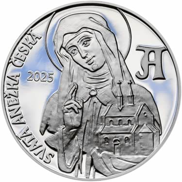 Náhled Averzní strany - 2025 - Proof - Svatoanežské dukáty - 10 dukát Ag