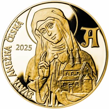 Náhled Averzní strany - 2025 - Proof - Svatoanežské dukáty - 10 dukát Au