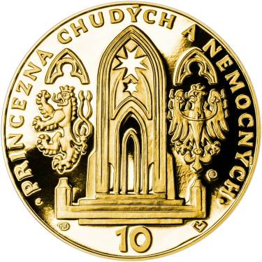 Náhled Reverzní strany - 2025 - Proof - Svatoanežské dukáty - 10 dukát Au