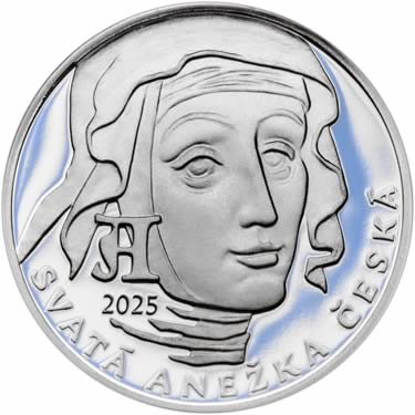 Náhled Averzní strany - 2025 - Proof - Svatoanežské dukáty - 1 dukát Ag