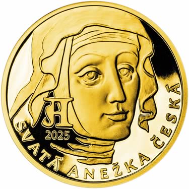 Náhled Averzní strany - 2025 - Proof - Svatoanežské dukáty - 2 dukát Au