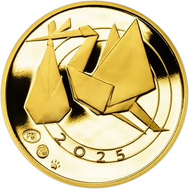 Náhled Reverzní strany - 2025 Zlaťák k narození dítěte