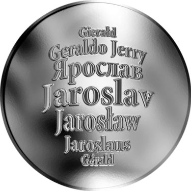 Náhled Averzní strany - Česká jména - Jaroslav - velká stříbrná medaile 1 Oz