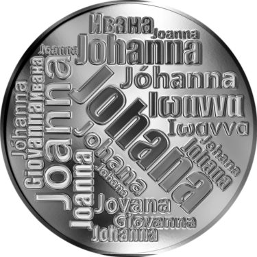 Náhled Averzní strany - Česká jména - Johana - velká stříbrná medaile 1 Oz