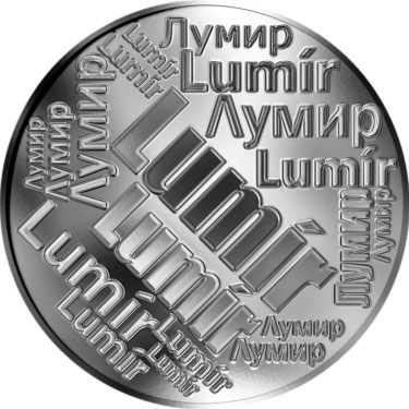 Náhled Averzní strany - Česká jména - Lumír - velká stříbrná medaile 1 Oz