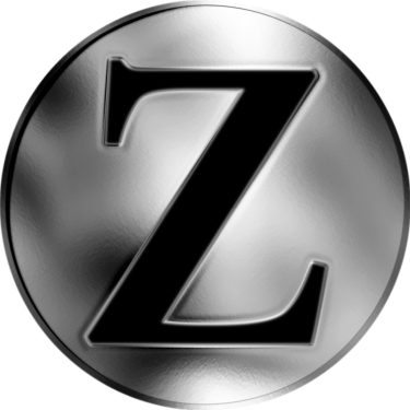 Náhled Reverzní strany - Česká jména - Zoe - velká stříbrná medaile 1 Oz