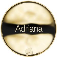 Jméno Adriana - líc