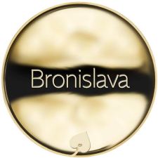 Jméno Bronislava - líc