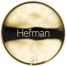 Jméno Heřman - líc